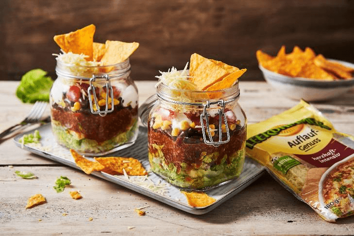 Leerdammer taco-schichtsalat